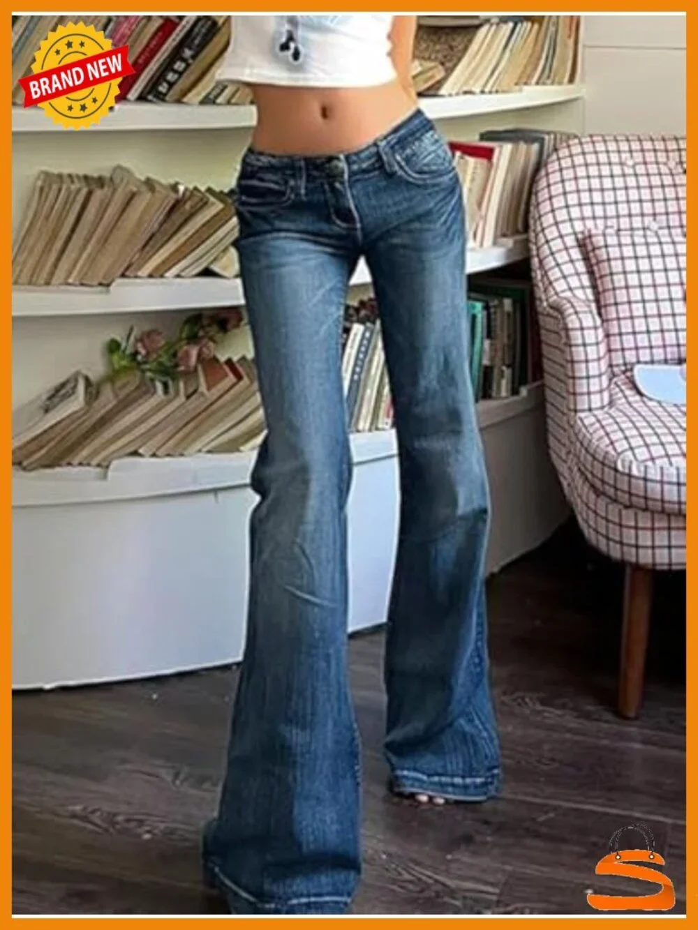 Low Waist Bell Bottom Jeans Y2K Straight Leg Stretch Bootcut Boyfriend Flare